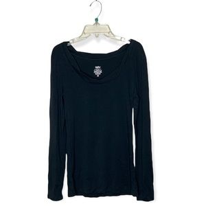 Massimo Black long sleeve top size medium